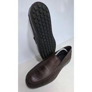 Ecco Loafer Mens 45 11 11.5 S Lite Leather‎ Slip On Cocoa Brown VERY LIMITED USE